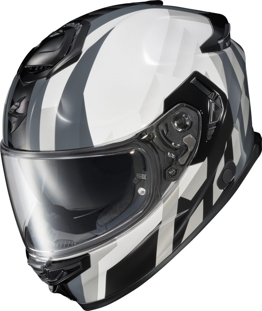 hjc c17 helmet Scorpion EXO Eclipse Helmet Pivot Pearl White – Moto Liberty