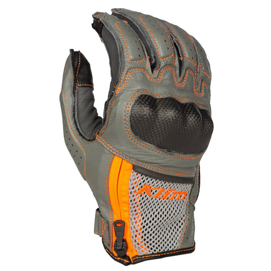 Klim Induction Gloves Cool Gray/Orange (2022)