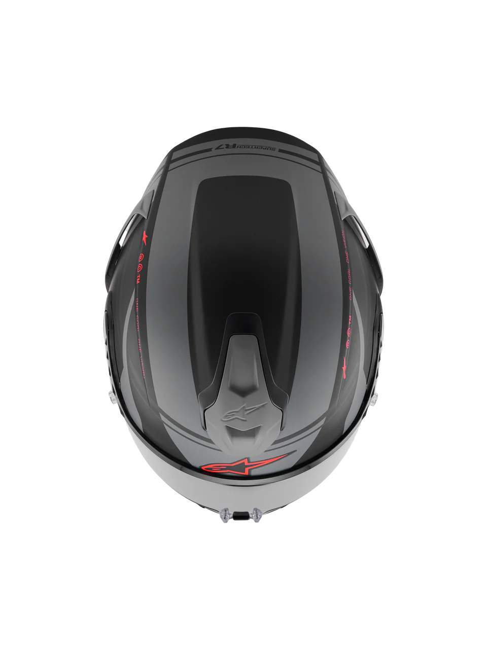 ALPINESTARS S- R7 A-Core - Matte Black/Gray/Red Helmet