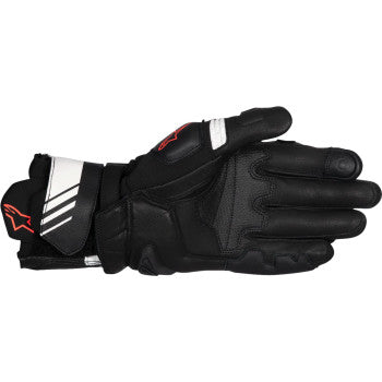 Alpinestars GP Plus R V3 Leather Gloves Black/White/Fluo Red