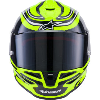 ALPINESTARS S- R7 Zeal Helmet Gloss Yellow Fluo/Black/White