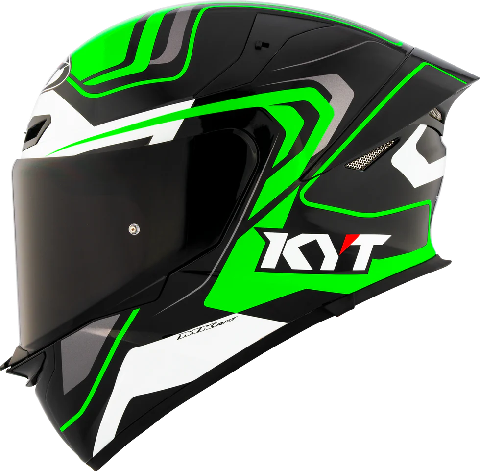 KYT TT-REVO Overtech Black/Green