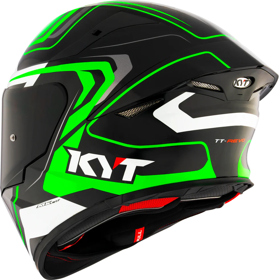 KYT TT-REVO Overtech Black/Green