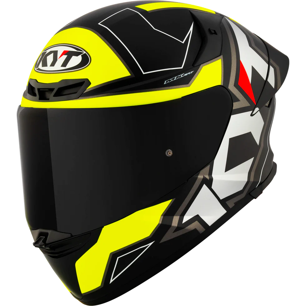 KYT TT-REVO Electron Matte Black/Yellow