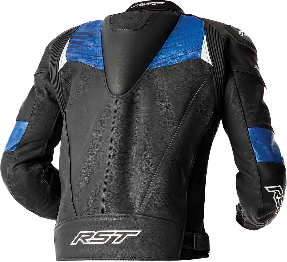 RST Tractech Evo D3O Leather Jacket Blue/Black