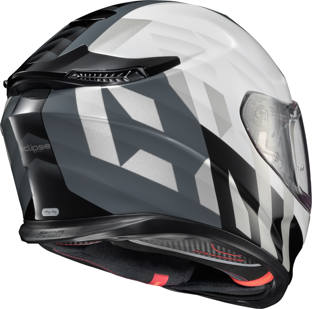 Scorpion EXO Eclipse Helmet Pivot Pearl White