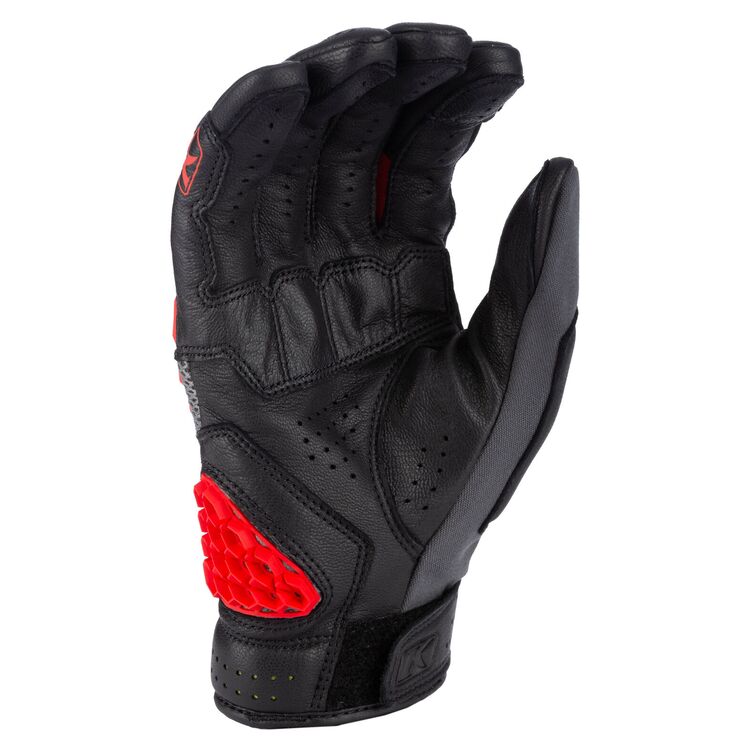 Klim Baja S4 Gloves Black - Fiery Red