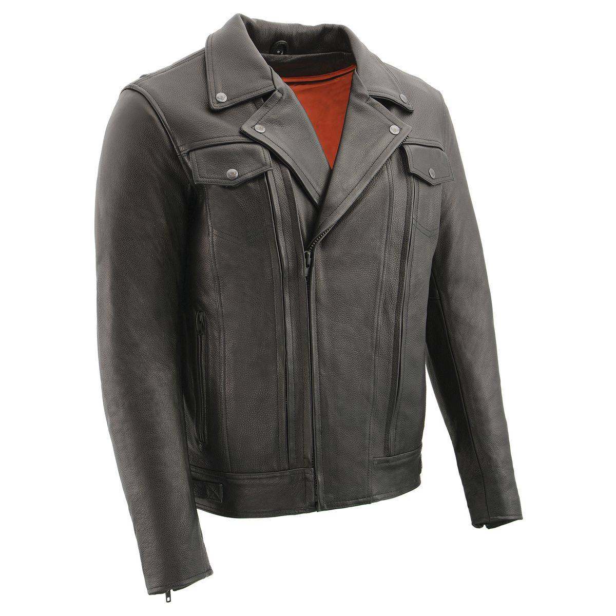 Milwaukee Leather Pistol Pete Jacket Hidden Zip