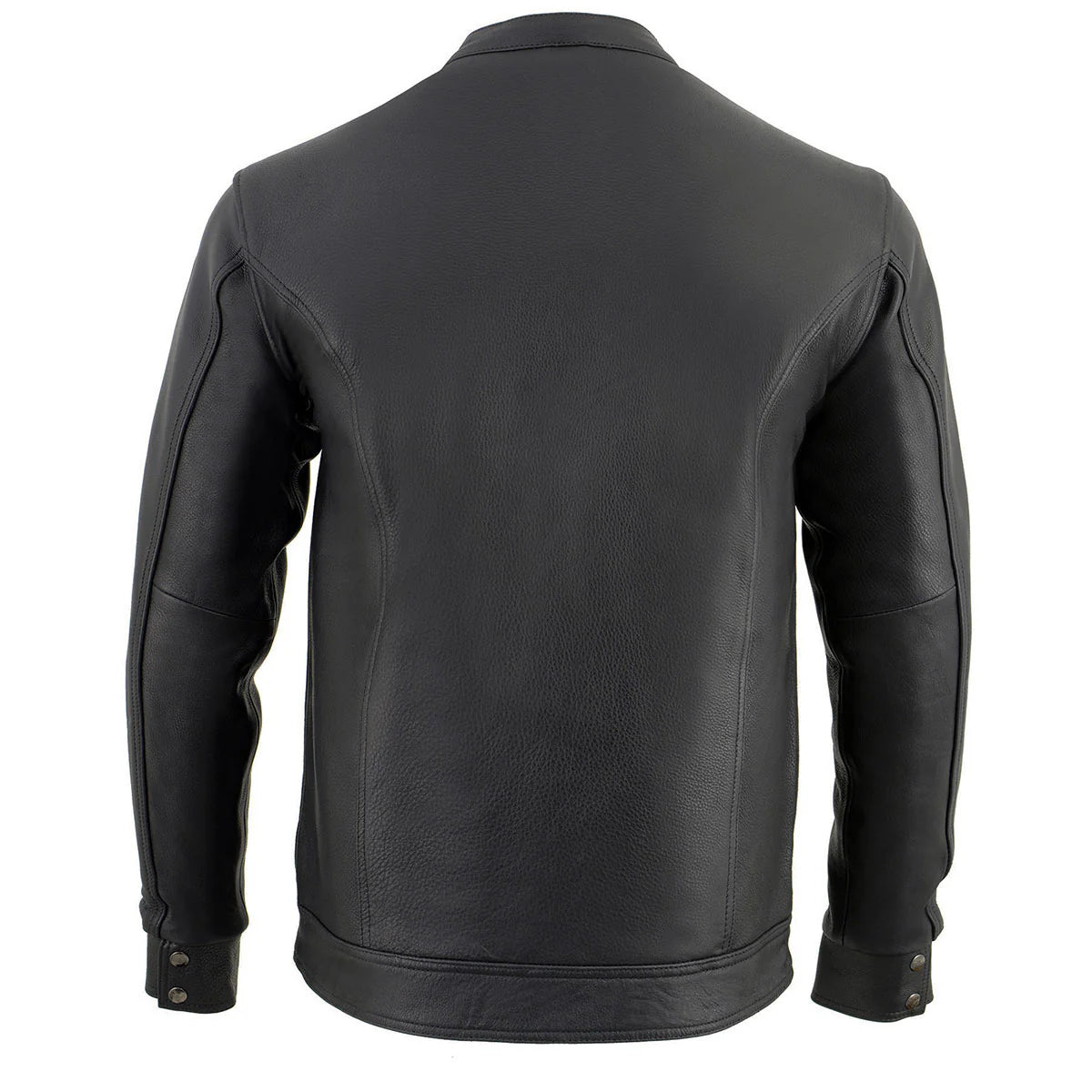 Milwaukee Leather Men's Club Style Cut Zipper/Snap Front Shirt Jacket