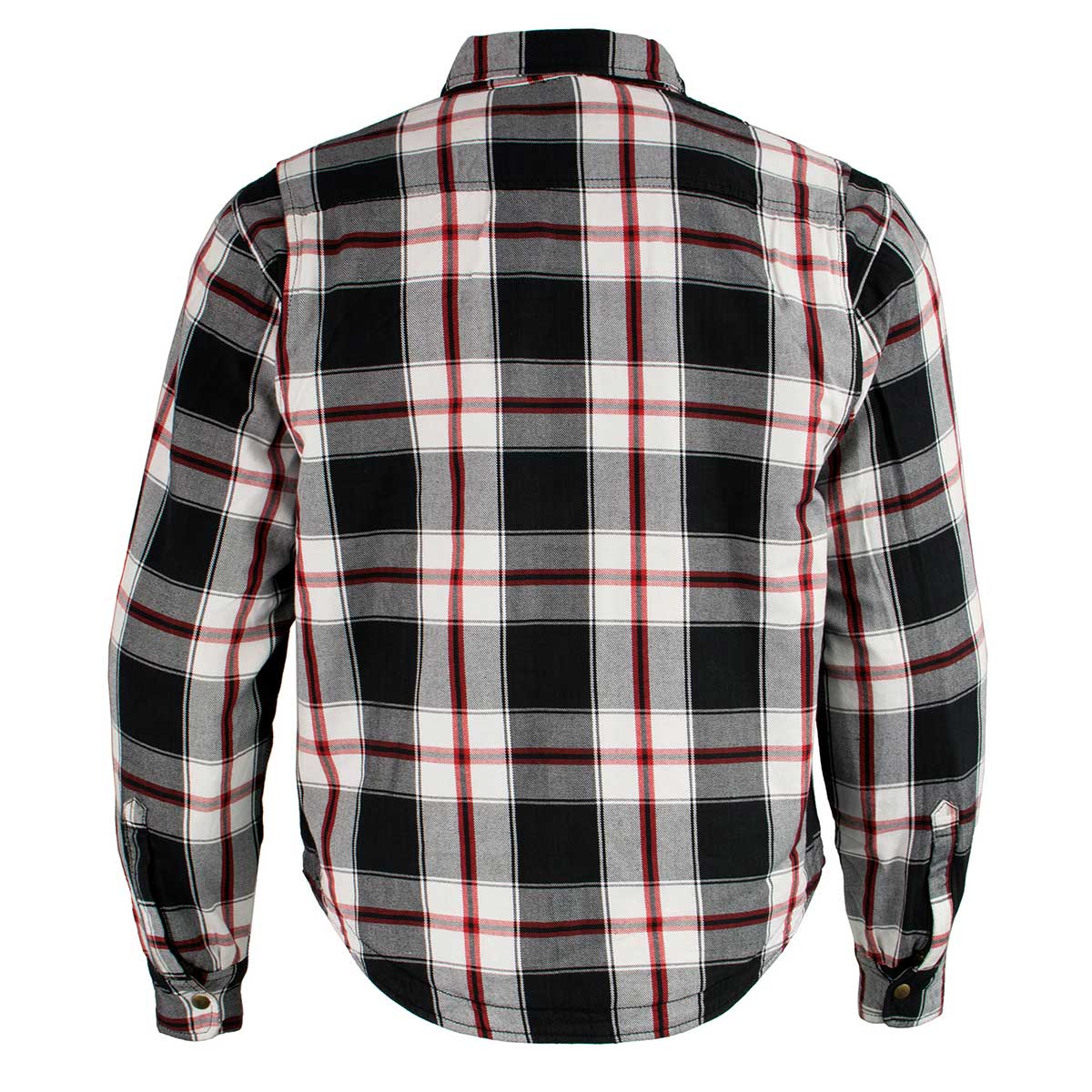 Milwaukee Leather MPM1625 Men's Plaid Flannel Biker Shirt