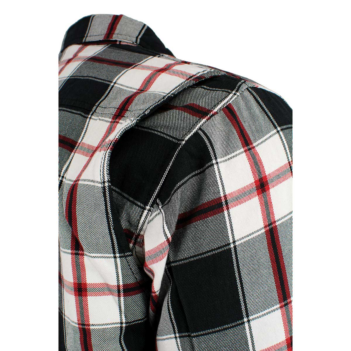 Milwaukee Leather MPM1625 Men's Plaid Flannel Biker Shirt
