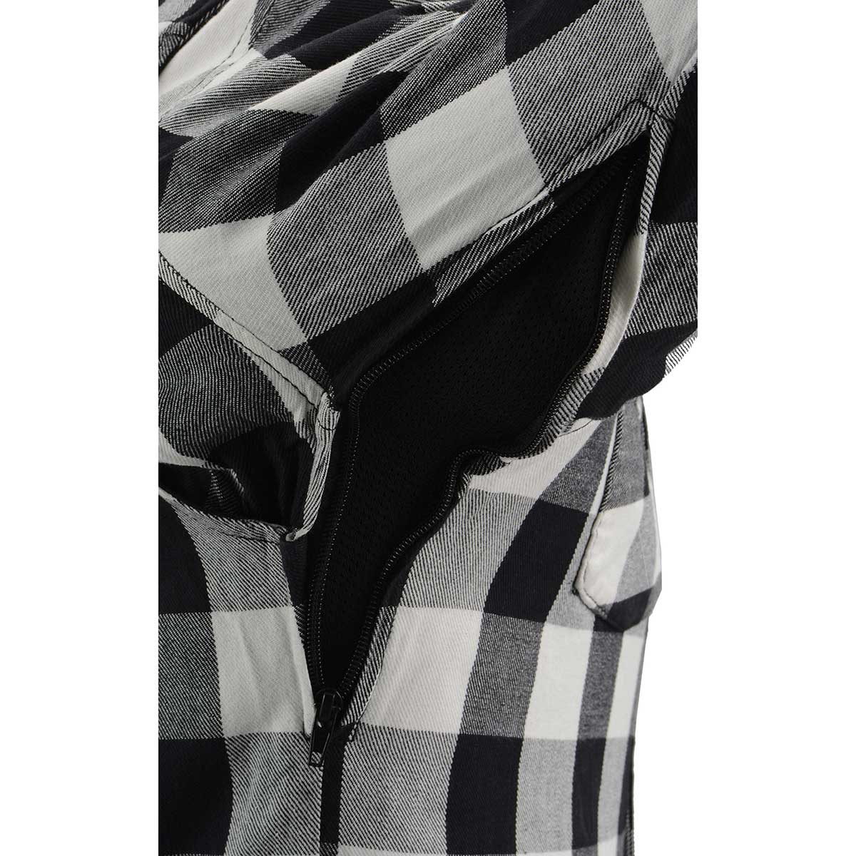 Milwaukee Leather MPM1633 Men's Plaid Flannel Biker Shirt