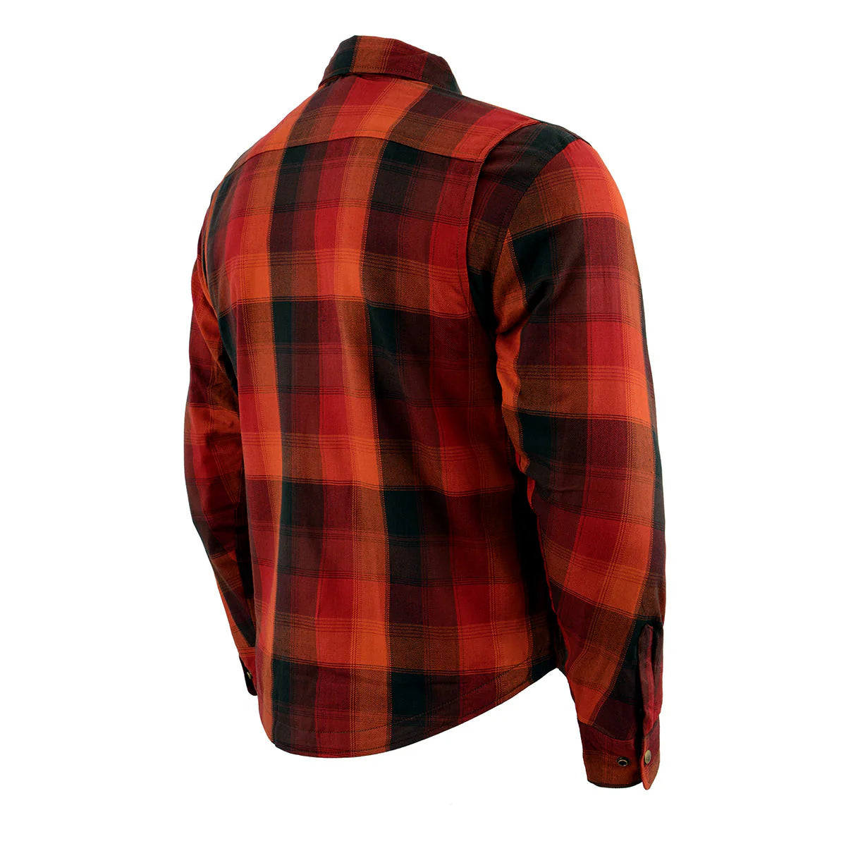 Milwaukee Leather MPM1641 Men's Plaid Flannel Biker Shirt