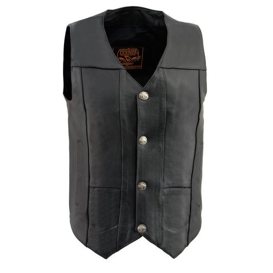 Men's Plain Side Vest w/ Buffalo Snaps