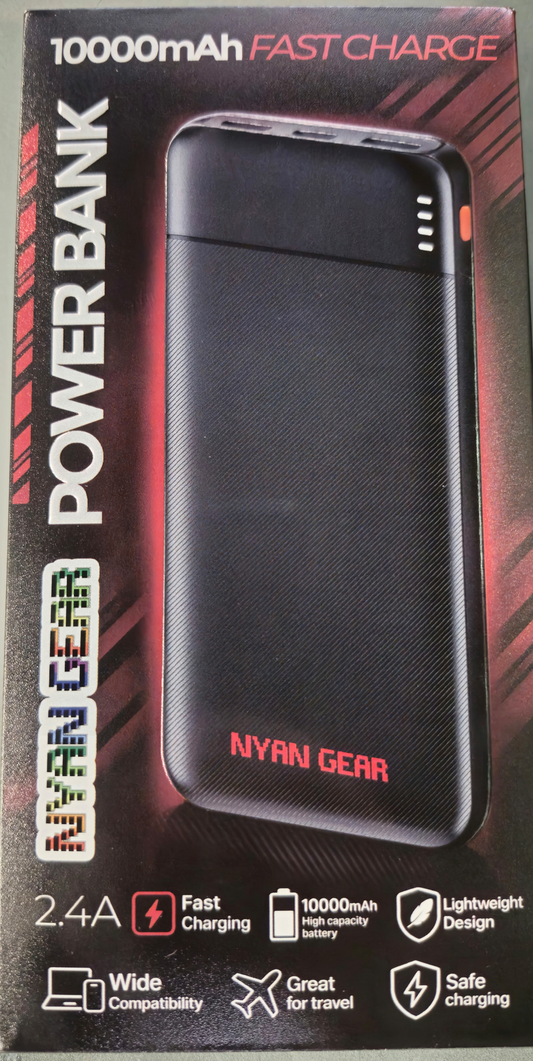 Nyan Gear 10,000 mAh Power Bank For Leg Bags & Backpacks
