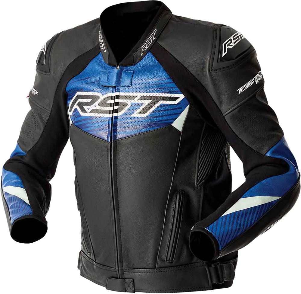 RST Tractech Evo D3O Leather Jacket Blue/Black