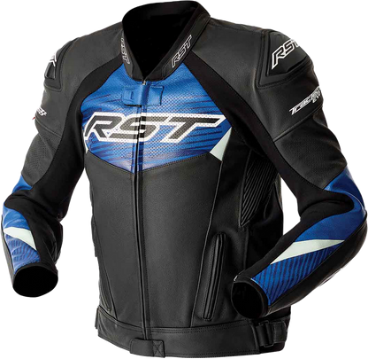 RST Tractech Evo D3O Leather Jacket Blue/Black