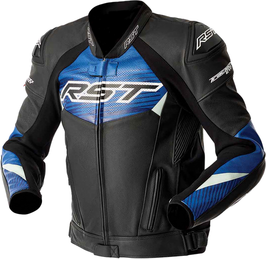 RST Tractech Evo D3O Leather Jacket Blue/Black