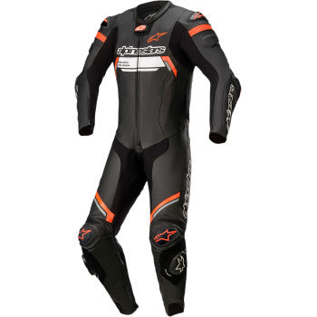 Alpinestars Missile Ignition v2 1-Piece Leather Suit Black/Red Fluo