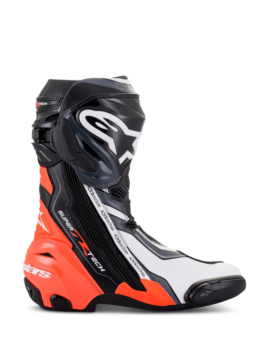 Alpinestars Supertech R Boots Vented Black/Red Fluo/White/Gray