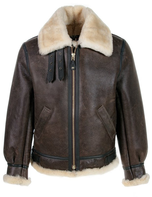 Schott B-3 Sheepskin Leather Bomber Jacket 257S