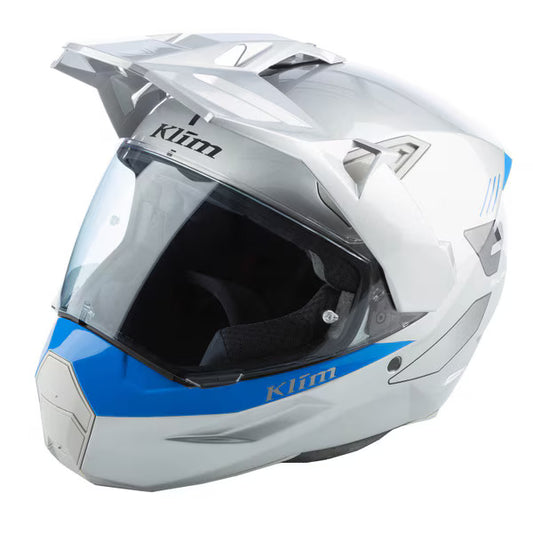 KLIM X1 Alpha Helmet Gloss Electric Blue Lemonade
