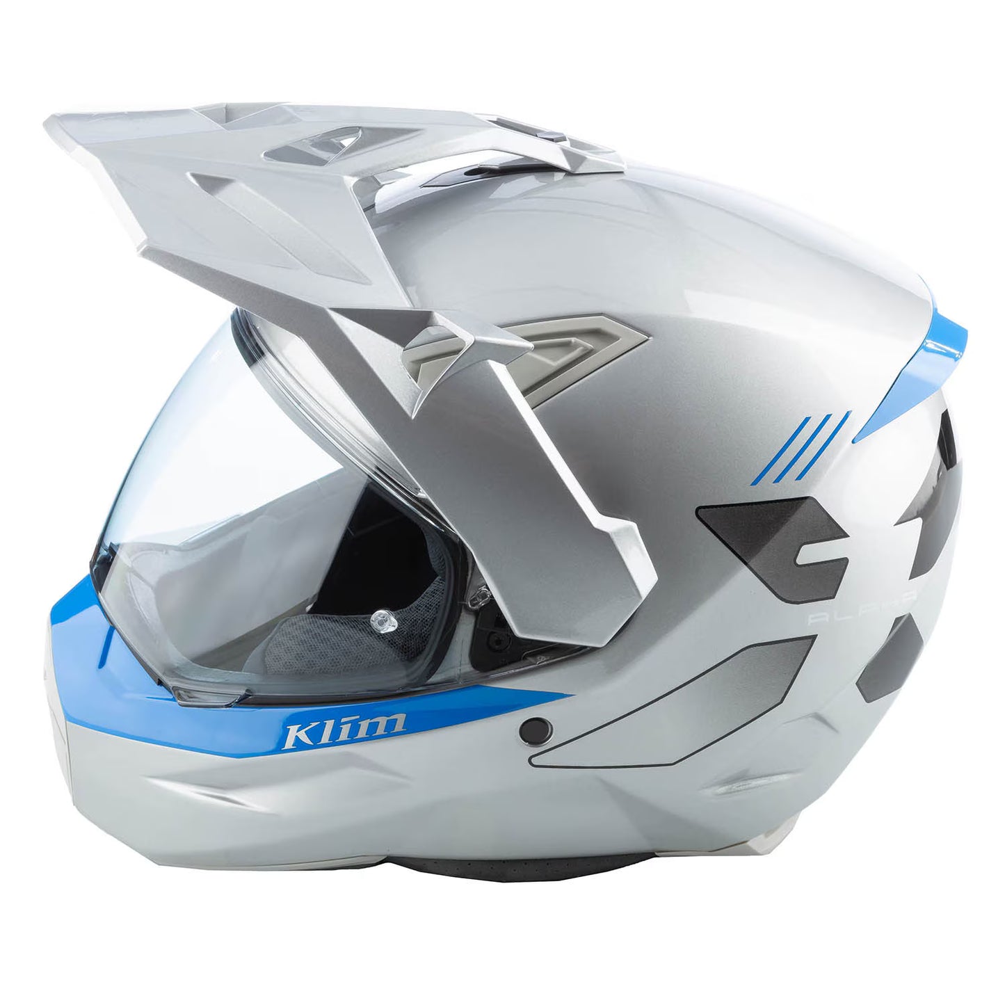KLIM X1 Alpha Helmet Gloss Electric Blue Lemonade