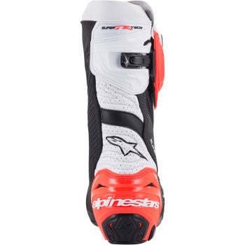 Alpinestars Supertech R Boots Vented Black/Fluorescent Red/White