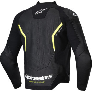 ALPINESTARS GP Force v2 Airflow Leather Jacket Black/Yellow