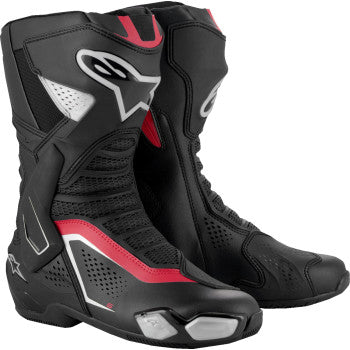 Alpinestars SMX-6 V3 Red/Silver Vented Boots