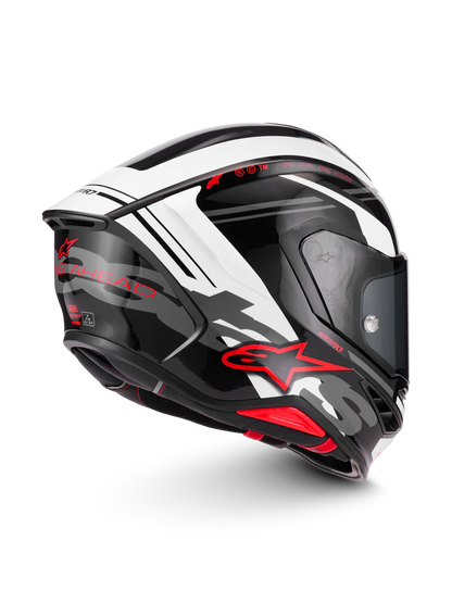 ALPINESTARS S- R7 A-Core -Gloss Black/White/Red Helmet