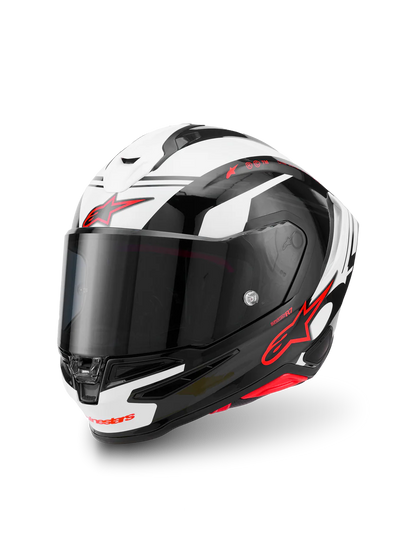 ALPINESTARS S- R7 A-Core -Gloss Black/White/Red Helmet
