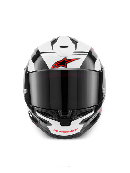 ALPINESTARS S- R7 A-Core -Gloss Black/White/Red Helmet