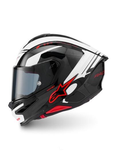 ALPINESTARS S- R7 A-Core -Gloss Black/White/Red Helmet
