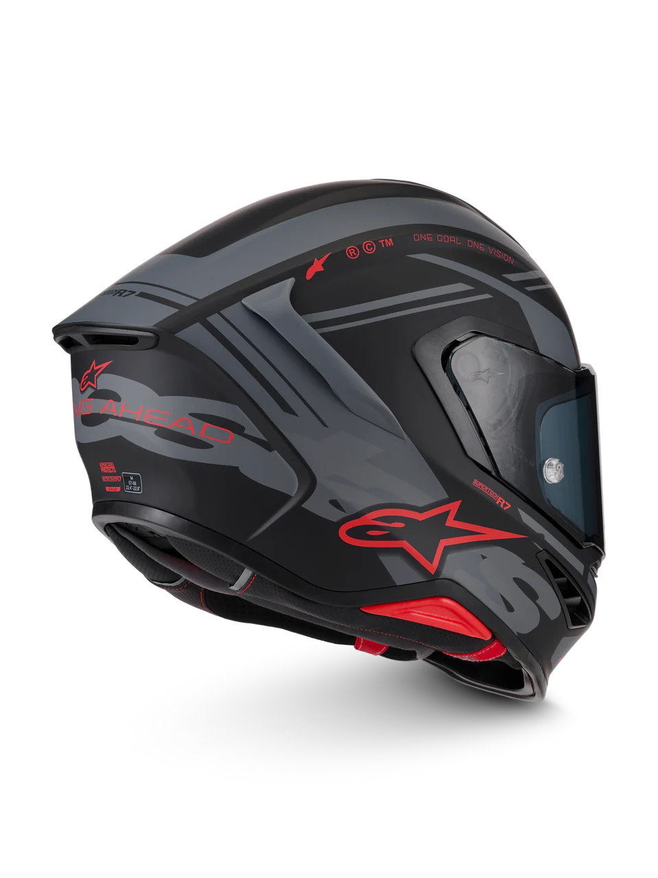 ALPINESTARS S- R7 A-Core - Matte Black/Gray/Red Helmet