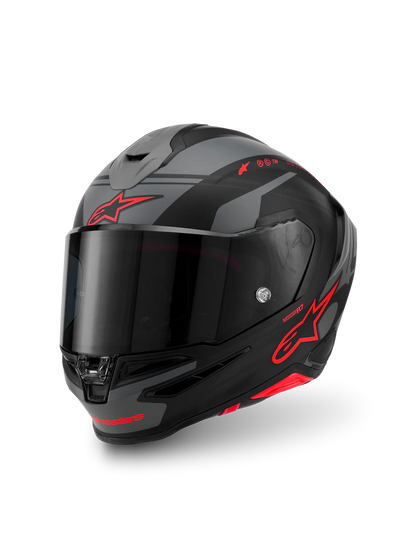 ALPINESTARS S- R7 A-Core - Matte Black/Gray/Red Helmet