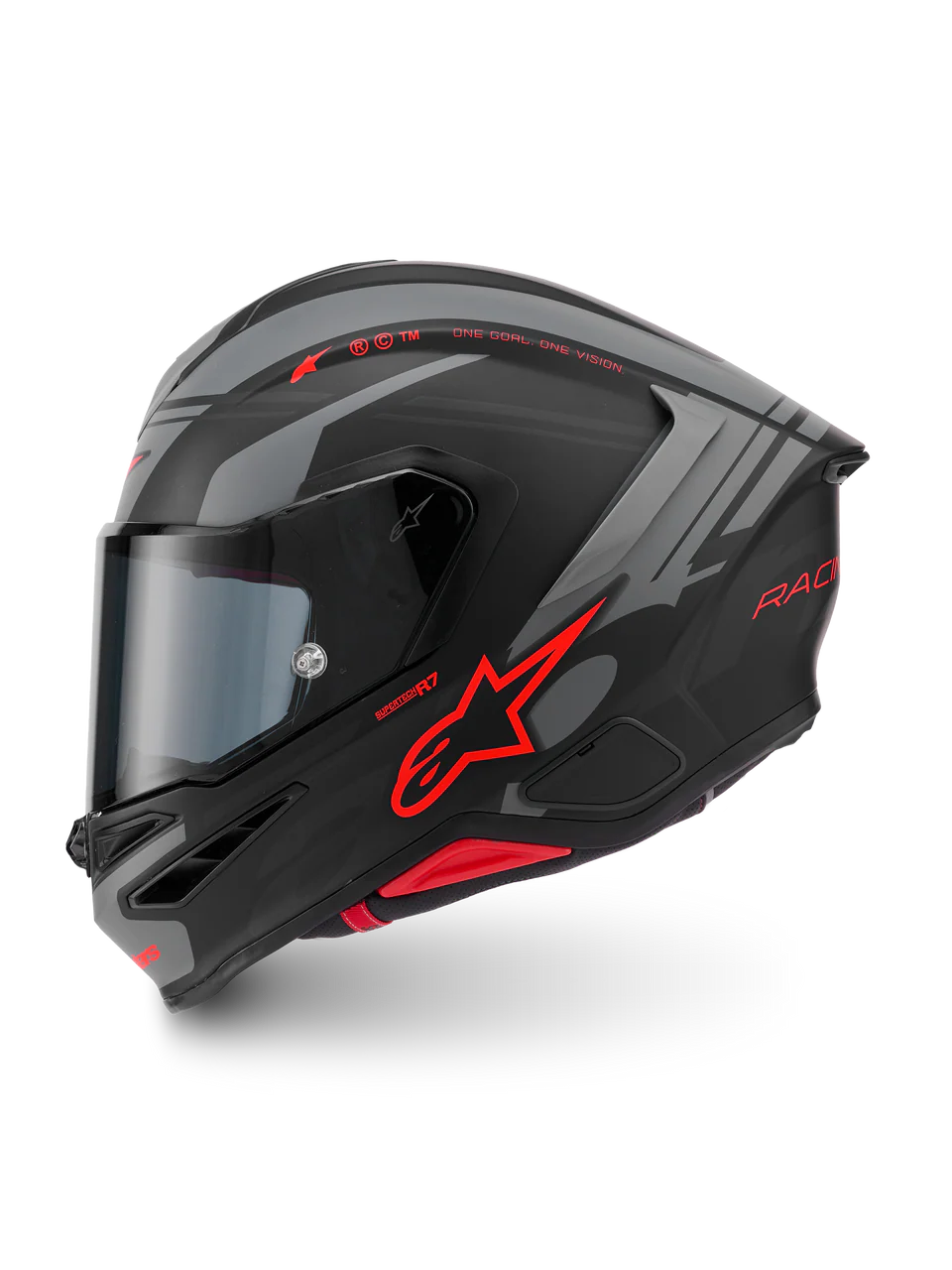 ALPINESTARS S- R7 A-Core - Matte Black/Gray/Red Helmet