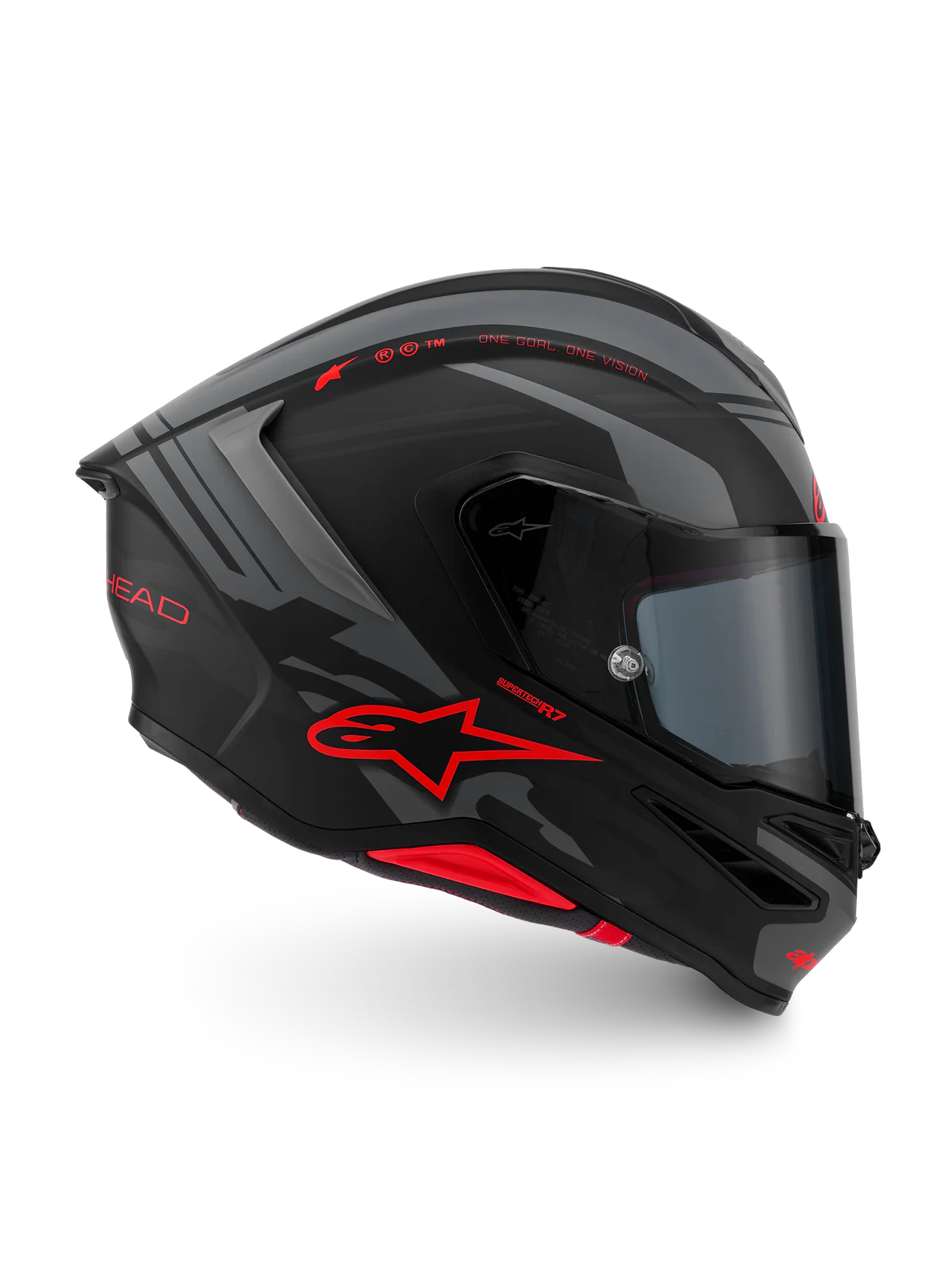 ALPINESTARS S- R7 A-Core - Matte Black/Gray/Red Helmet