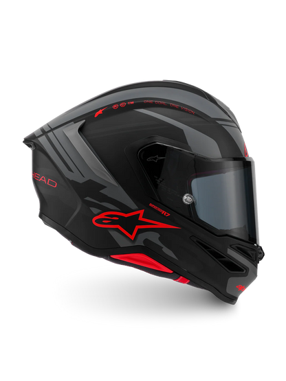 ALPINESTARS S- R7 A-Core - Matte Black/Gray/Red Helmet