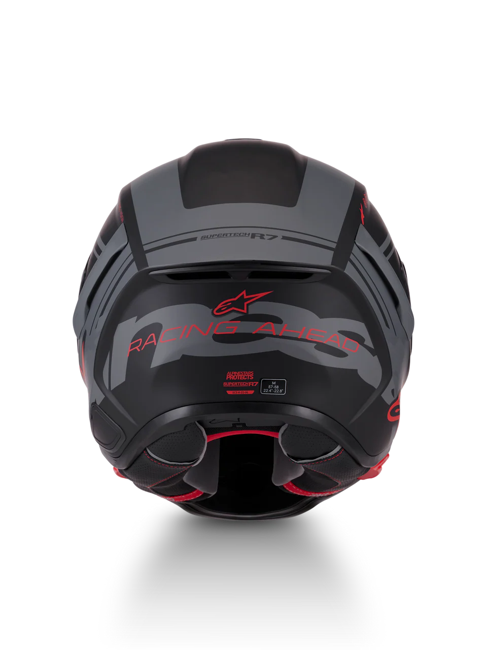 ALPINESTARS S- R7 A-Core - Matte Black/Gray/Red Helmet