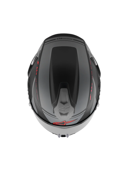 ALPINESTARS S- R7 A-Core - Matte Black/Gray/Red Helmet