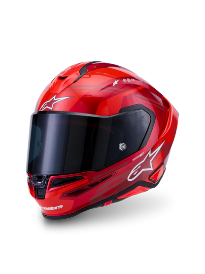 ALPINESTARS S- R7 A-Core Gloss Red/White Helmet