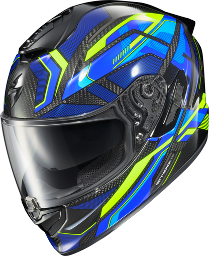 SCORPION EXO ST1400 EVO CARBON HELMET HEX GLOSS BLUE