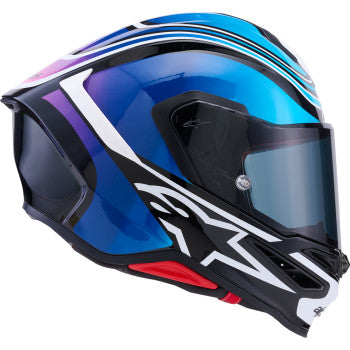 ALPINESTARS S- R7 Zeal Helmet Gloss Black/Blue/Pink Fluo/White