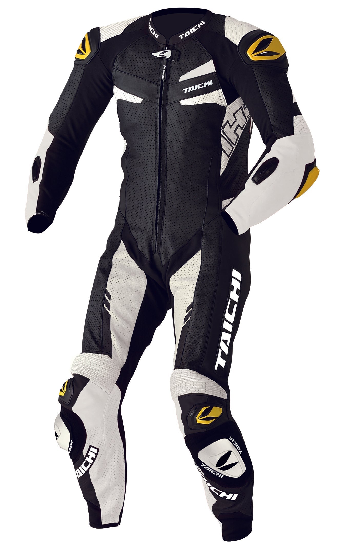 GP-WRX R306 RACING SUIT TECH-AIR COMPATIBLE BLACK WHITE NXL306