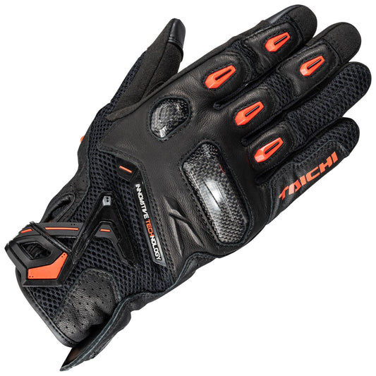 RAPTOR MESH GLOVES BLACK/NEON RED RST442