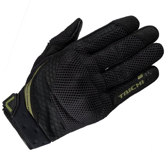 RUBBER KNUCKLE MESH GLOVE BLACK/KHAKI RST447