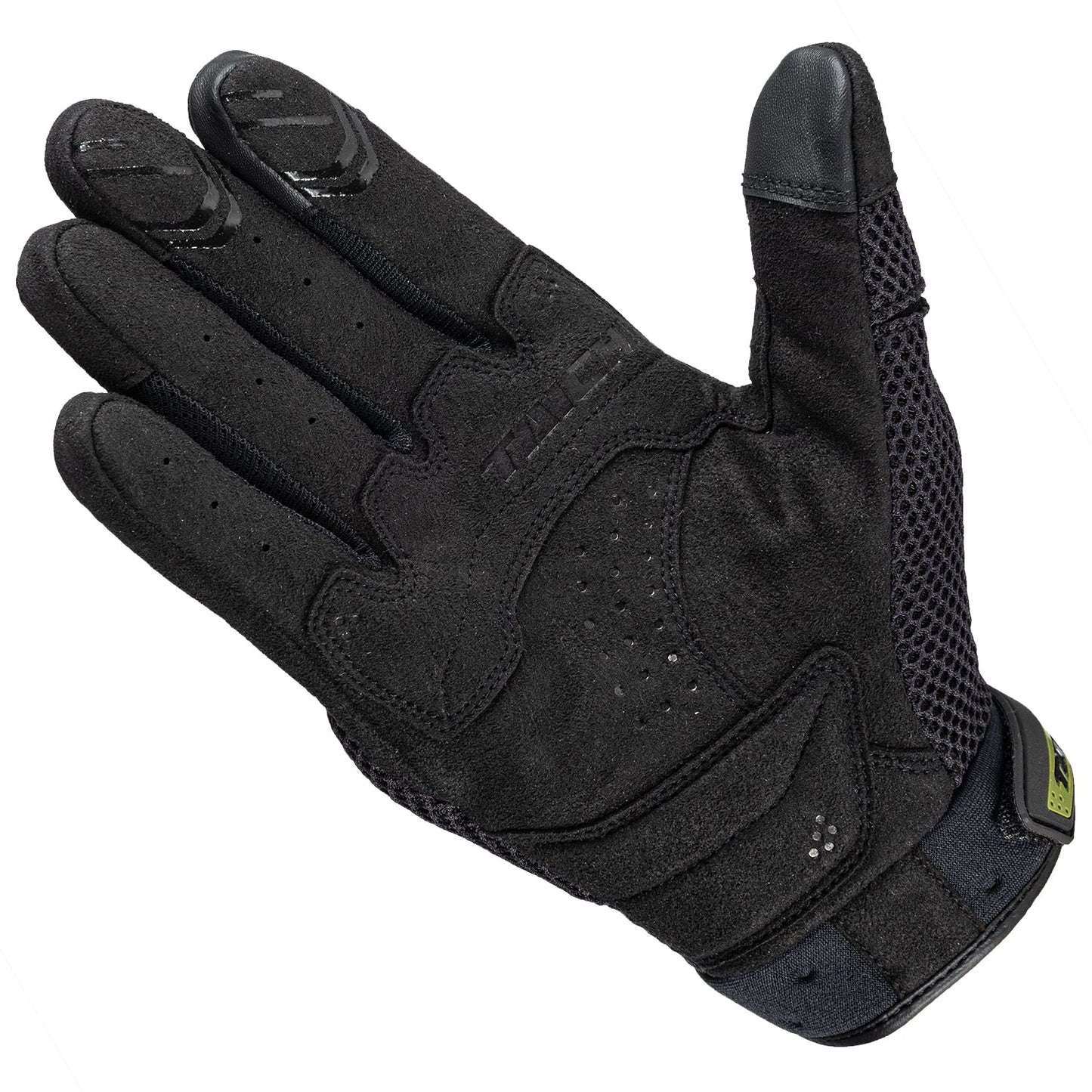 RUBBER KNUCKLE MESH GLOVE BLACK RST447