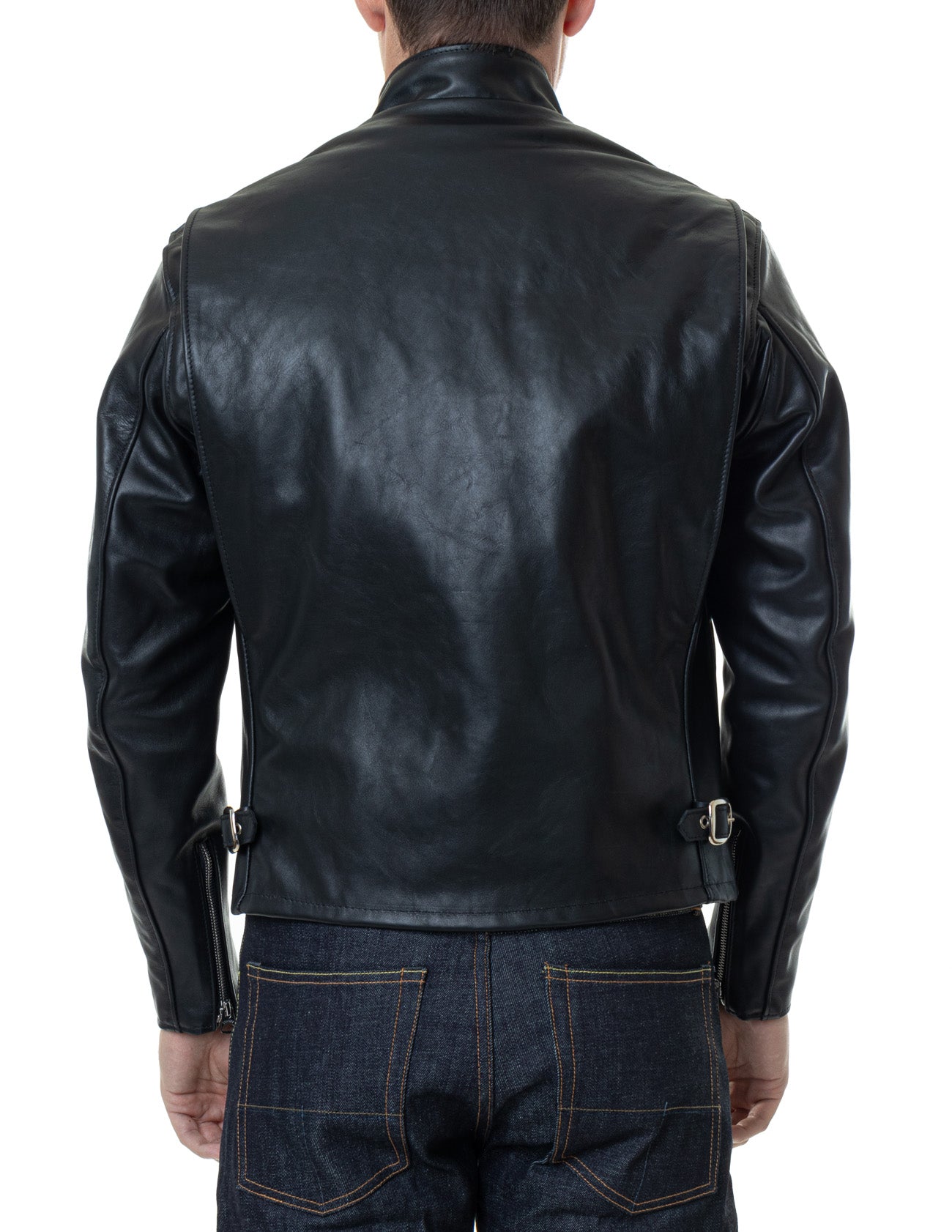 Schott 141 Classic Racer Leather Motorcycle Jacket