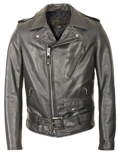 Schott 519 Waxy Natural Cowhide 50's Perfecto Motorcycle Leather Jacket